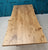 large 2.4m x 1m live/ raw edge oak  dining table