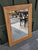 Large rustic character light oak mirror,  for hallway, bathroom or bedroom, bar or restaurant