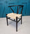 Wishbone chair Ireland, designed by Hans Wegner, Scandinavian design, mid century modern furniture, black frame