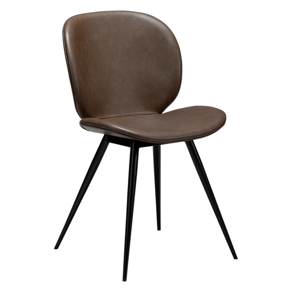 Cloud chair Major brown art leather