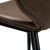 Cloud chair Major brown art leather