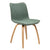 Glee dining chair, choice of art leather and fabric finishes with oak legs, made in Denmark