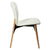 Paragon dining chair, sumptuous Bone white bouclé fabric and sculpted oak legs