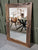 Large character dark oak mirror for hallway, bathroom or bedroom, bar or restaurant