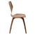 S.I.T. Walnut BENTWOOD DINING CHAIR, SCANDINAVIAN STYLE, CONTEMPORARY BENT PLYWOOD
