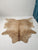South American Cattle Skin rug Beige & White