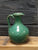 Oriental crackle glazed jade green vase,  handmade in Jingdezhen with distressed finish