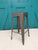 Tolix style stools grey powder coated  50% reduction, 5 available