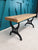 Ash bench seat with cast iron legs, SALE 30% off