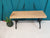 Ash bench seat with cast iron legs