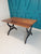 Outdoor / conservatory  dining table, solid teak hardwood top, cast iron legs