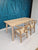 Solid Ash dining table with Scandi style legs
