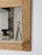 SOLID OAK FRAMED MIRROR, WITH VINTAGE FINISH 10% OFF ORIGINAL PRICE