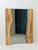 Live edge oak mirror, with smoked glass