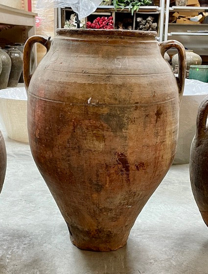 Natural Turkish Terra Cotta Olive Oil Jar