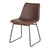 Alfama brown art leather dining chairs