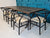 Large character dark oak dining table from reclaimed salvaged timber 2m x 1m