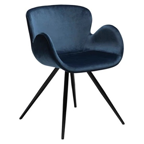 Gaia Dining Chair Midnight Blue Velvet