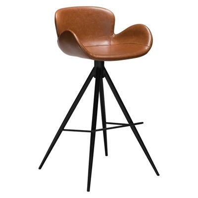 Brown leather outlet swivel bar stools