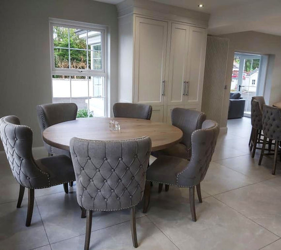 European Oak Round Dining Table 130cm Diameter