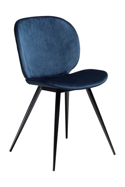 Urban chair, midnight blue velvet