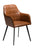 Embrace art leather armchair dining chair. available in light brown and grey finishes