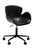 Gaia office chair, vintage black art leather