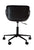 Gaia office chair, vintage black art leather