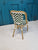 Sale 25% off, BORDEAUX BISTRO STYLE OUTDOOR SYNTHETIC RATTAN DINING CHAIR, GREEN AND WHITE