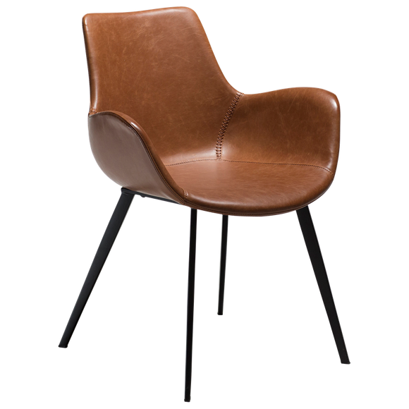 Hype armchair vintage light brown art leather