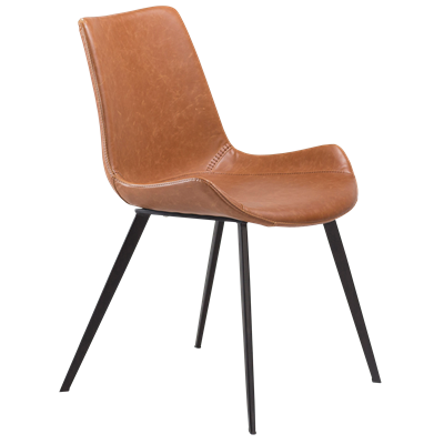 Hype Dining Chair Light Brown art leather
