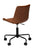 Monaco office chair, vintage brown/black art leather