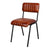 Bentley tan brown leather dining chair, for cafes, coffee shops, restaurants and modern homes
