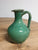 Oriental crackle glazed jade green vase,  handmade in Jingdezhen with distressed finish