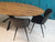 Handcrafted solid oak oval dining table with star/spider base in choice of 4 finishes