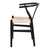 Wishbone dining chairs, black frame natural seat  €90 off original price, last few remaining
