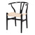 Wishbone chair designed by Hans Wegner, Scandinavian design, mid century modern furniture, black frame